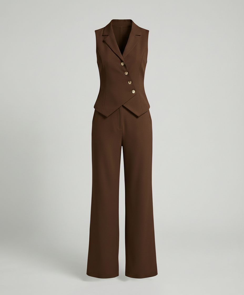 R&B | Elegantes Jumpsuit Satz für Jeden Anlass Damen Anzug