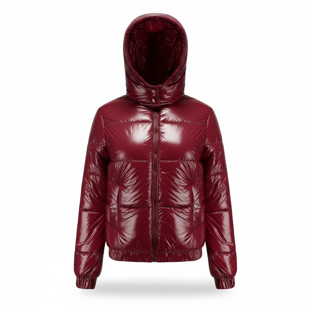 Glänzende Wasserabweisende Thermo Komfort Winterjacke Damen | R&B