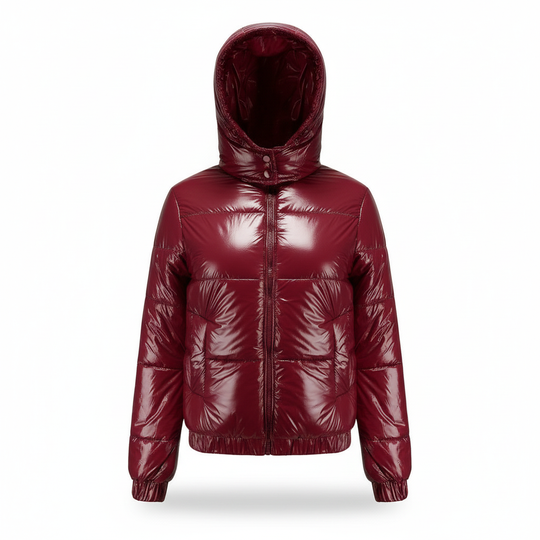 Glänzende Wasserabweisende Thermo Komfort Winterjacke Damen | R&B