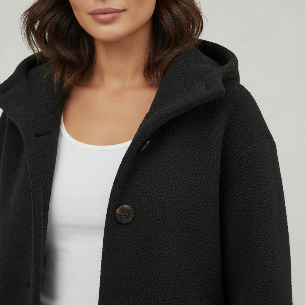 Eleganter Wintermantel Damen Komfort Langer Mantel Fleece | R&B