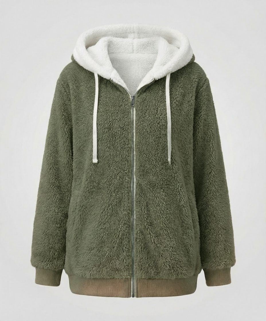 Übergroße Teddyjacke Damen | R&B