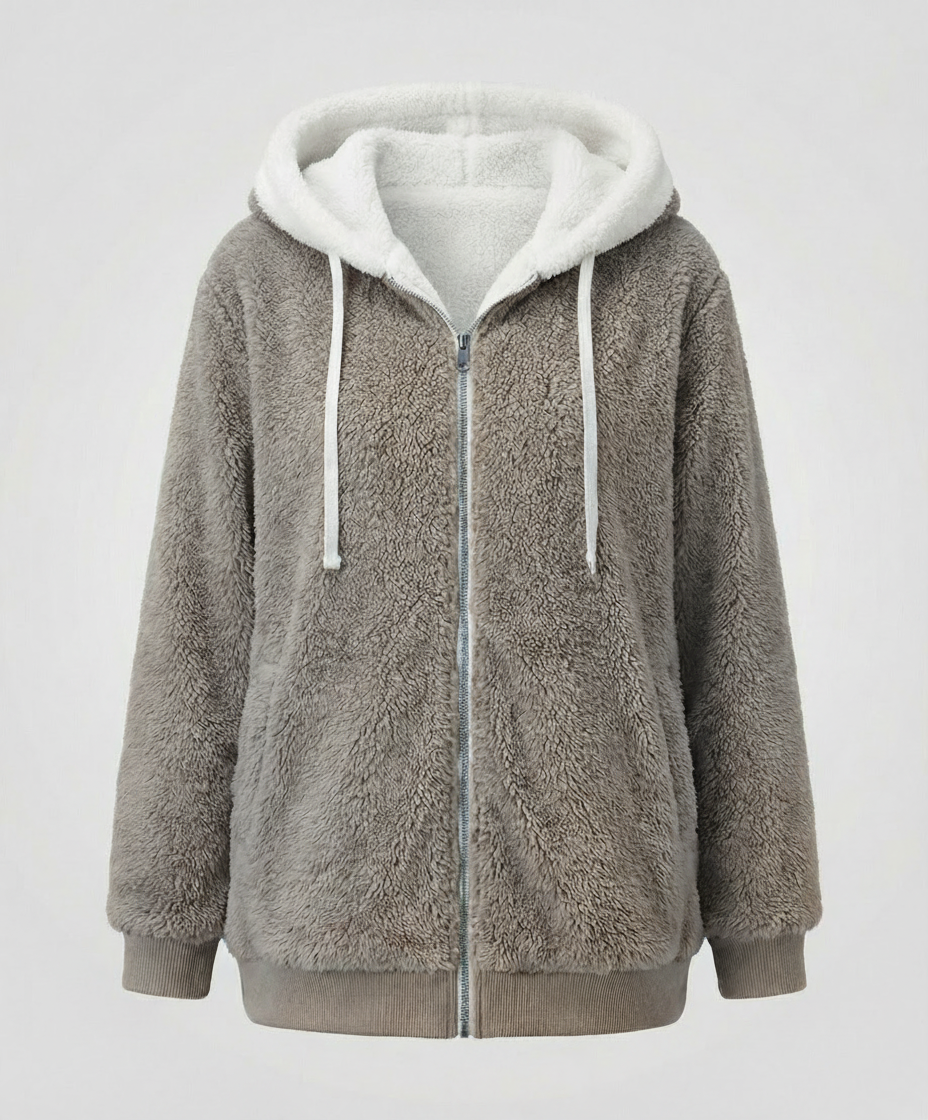 Übergroße Teddyjacke Damen | R&B