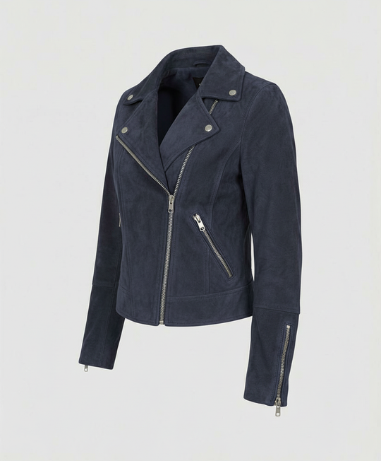 R&B | Damen Wildleder Bikerjacke