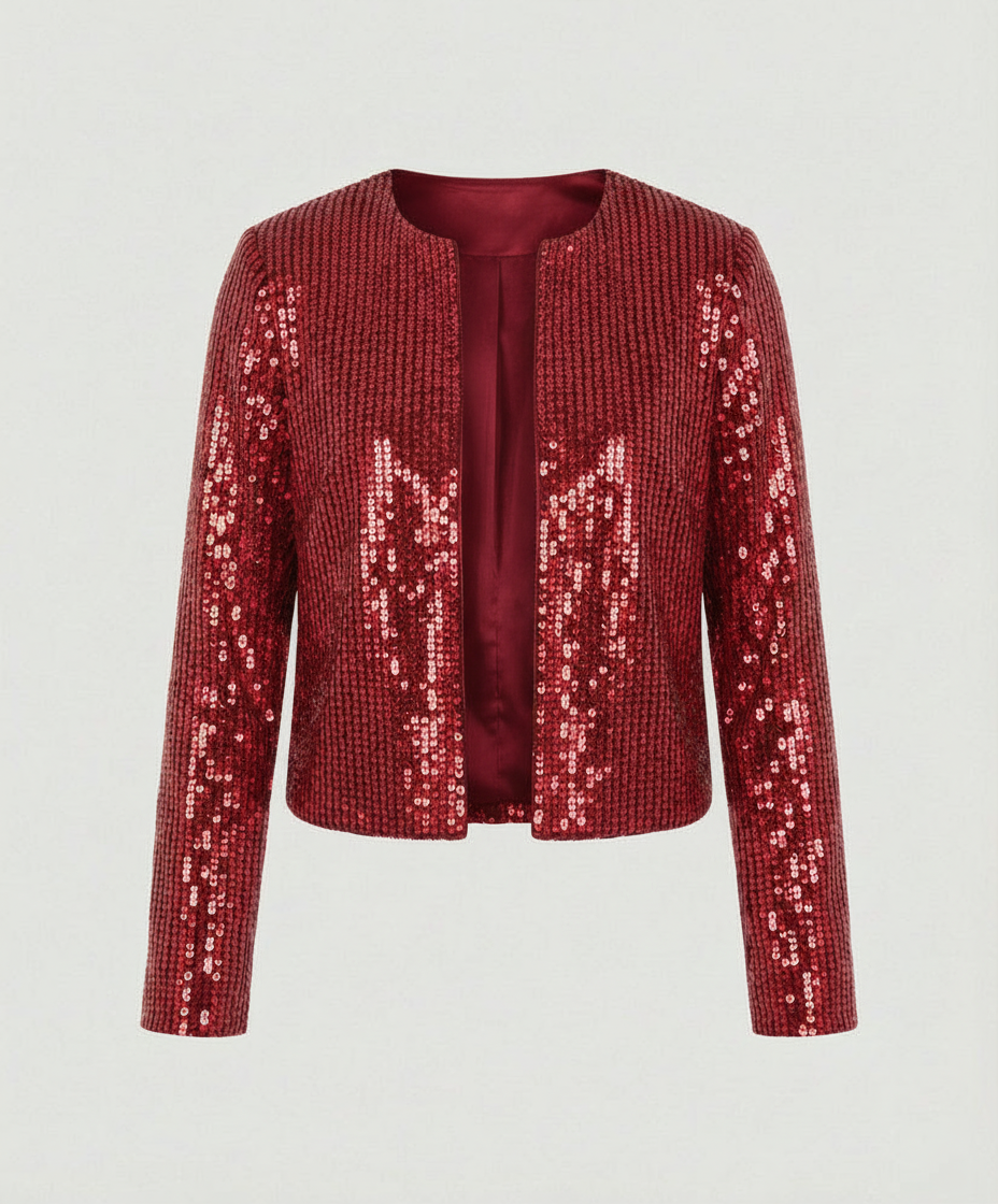 Damen Strickjacke mit Glitzereffekt – R&B