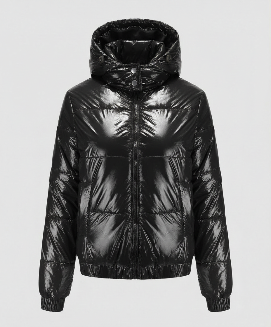 Hochglänzende Damen Steppjacke | R&B