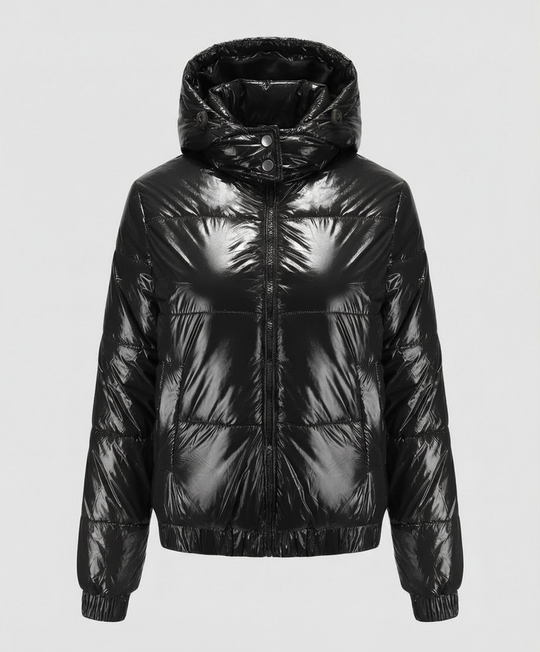 Hochglänzende Damen Steppjacke | R&B