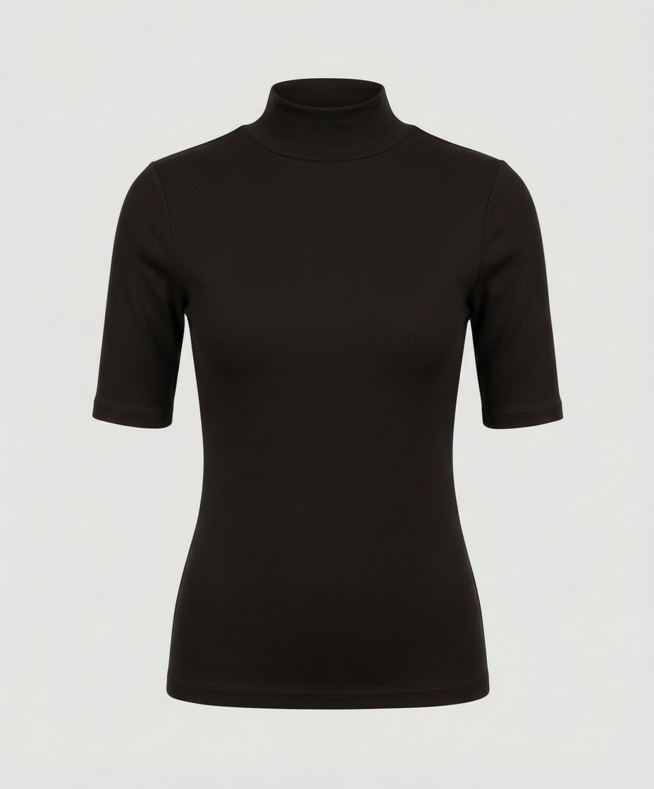 Feinstrick Nahtloser Rollkragenpullover Damen | R&B