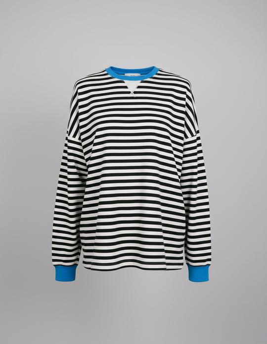 Gestreifter Oversized Pullover Damen | R&B