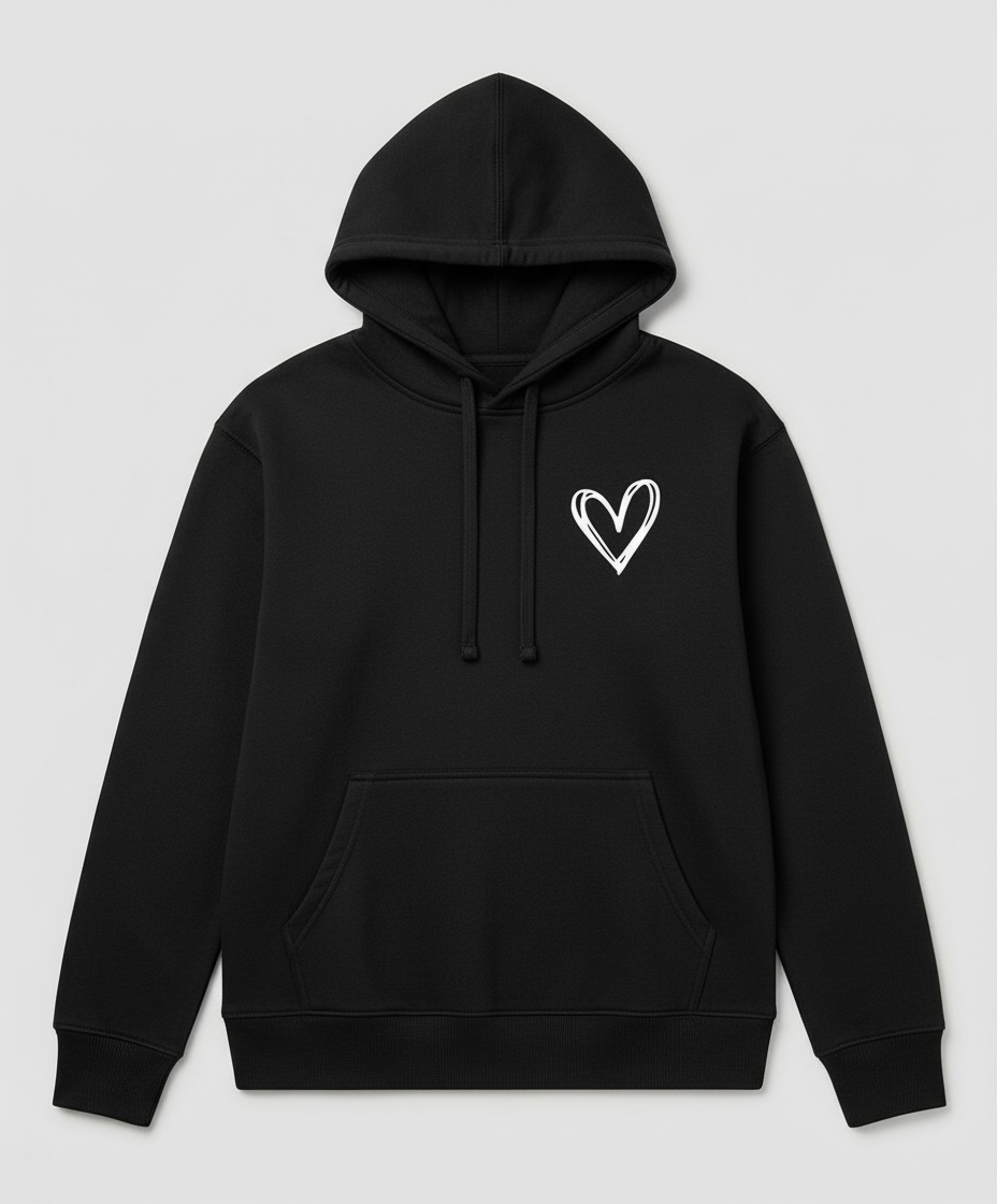 Kapuzenpullover Herzdruck Damen | R&B
