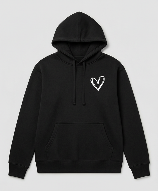 Kapuzenpullover Herzdruck Damen | R&B