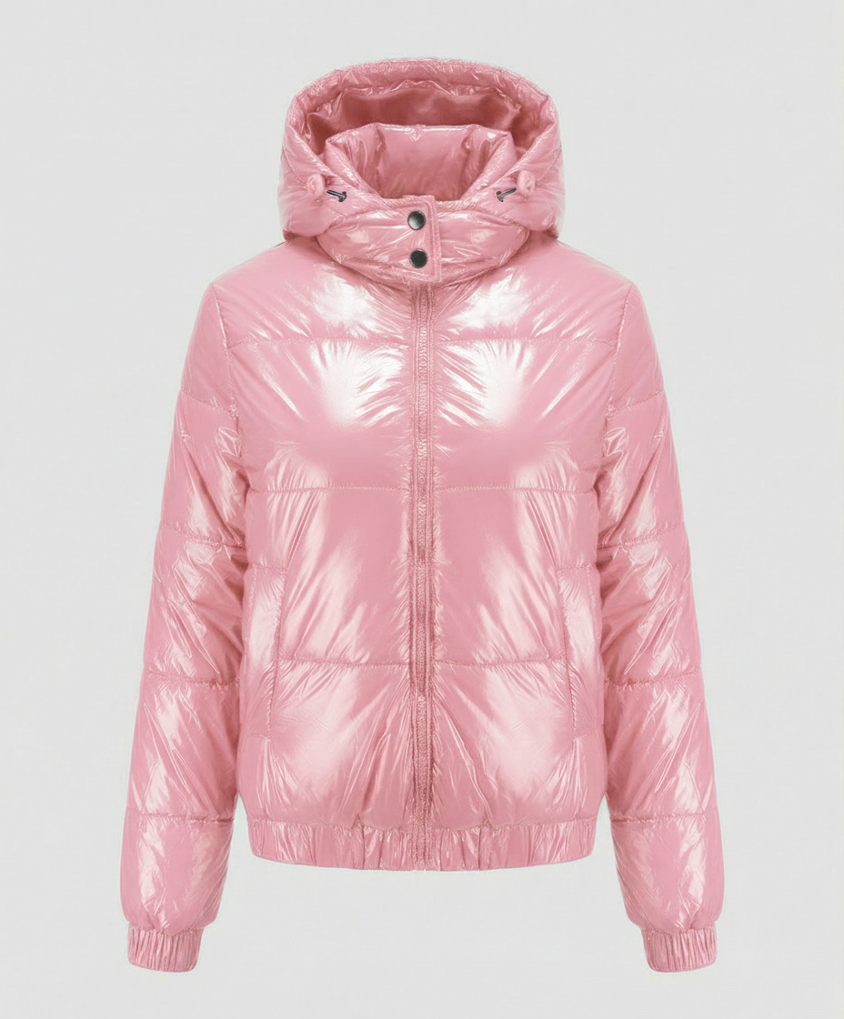 Hochglänzende Damen Steppjacke | R&B