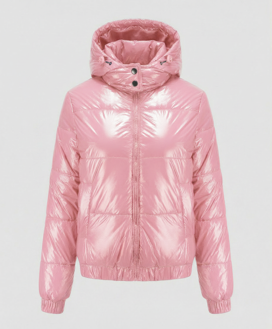 Hochglänzende Damen Steppjacke | R&B