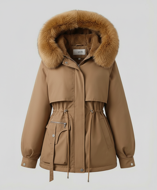 Warme Pelz Winterjacke Damen | R&B