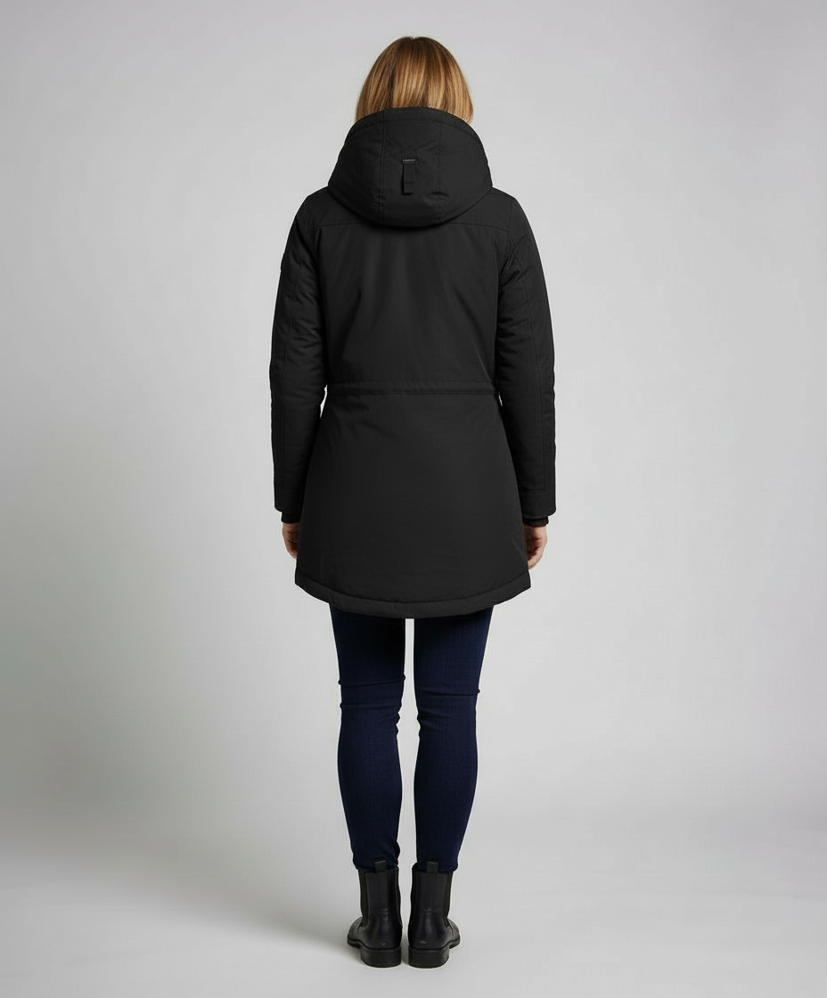 Lange Gefütterte Winterjacke Damen | R&B
