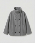 Oversized Wollmantel Damen Stehkragen | R&B