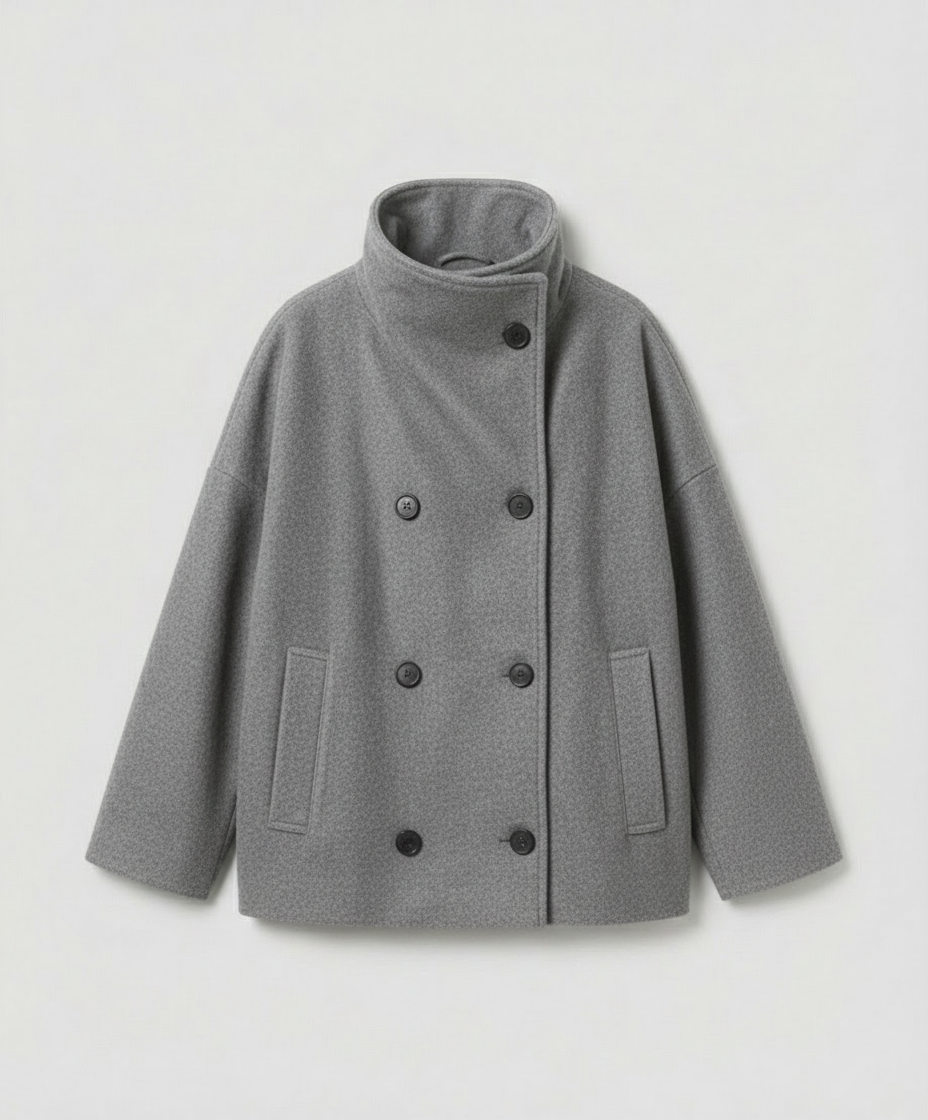 Oversized Wollmantel Damen Stehkragen | R&B