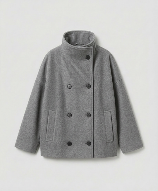 Oversized Wollmantel Damen Stehkragen | R&B
