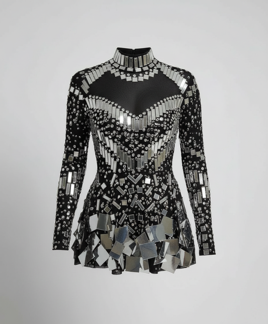 Eleganter Glitzer Body Damen | R&B