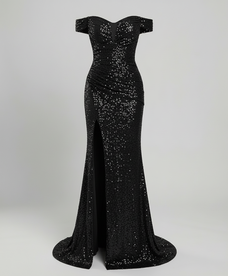 Elegantes Off Shoulder Abendkleid Damen | R&B