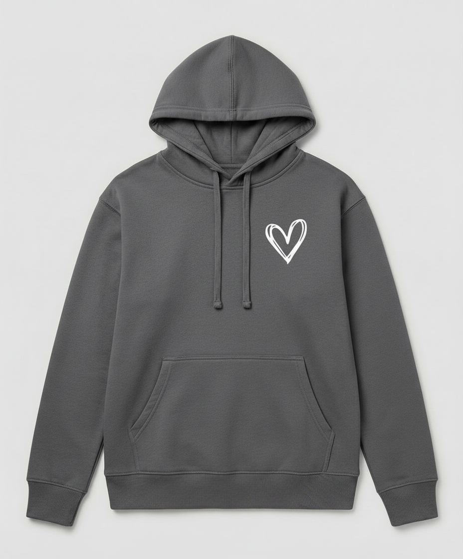 Kapuzenpullover Herzdruck Damen | R&B