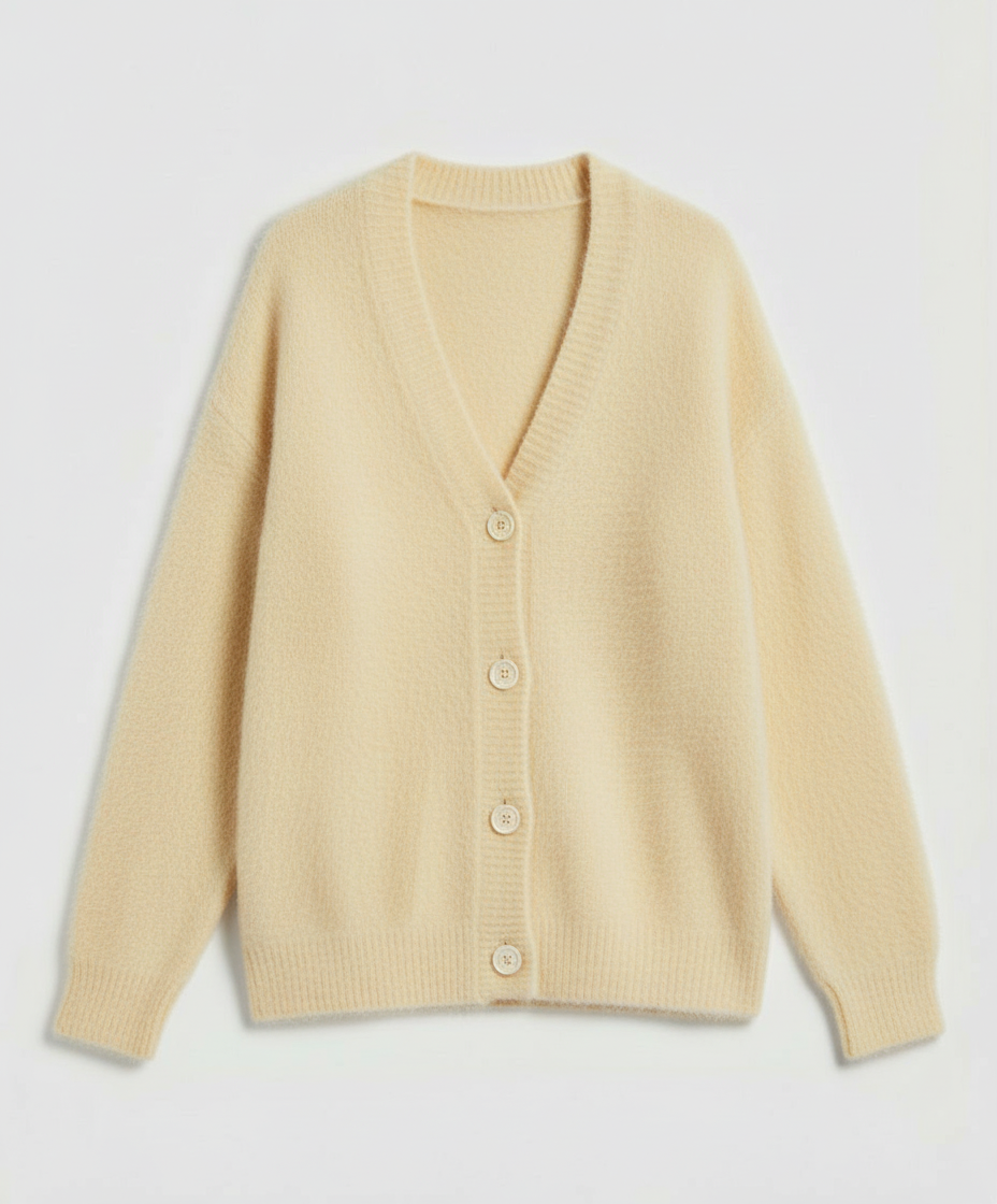 Kuschelige Mohair Strickjacke Damen | R&B