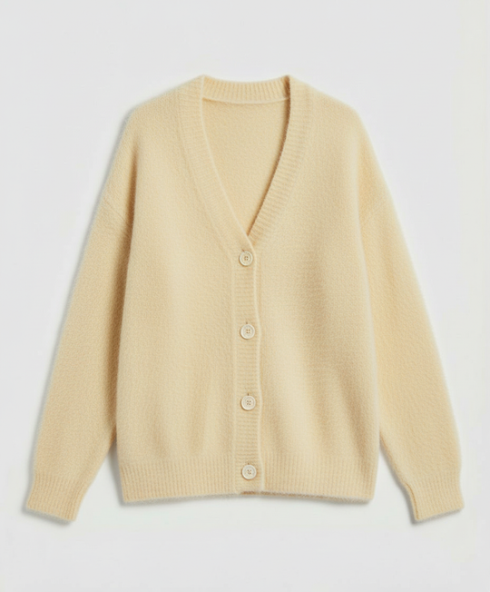 Kuschelige Mohair Strickjacke Damen | R&B