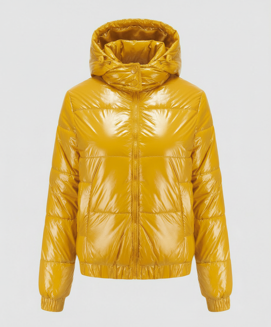 Hochglänzende Damen Steppjacke | R&B