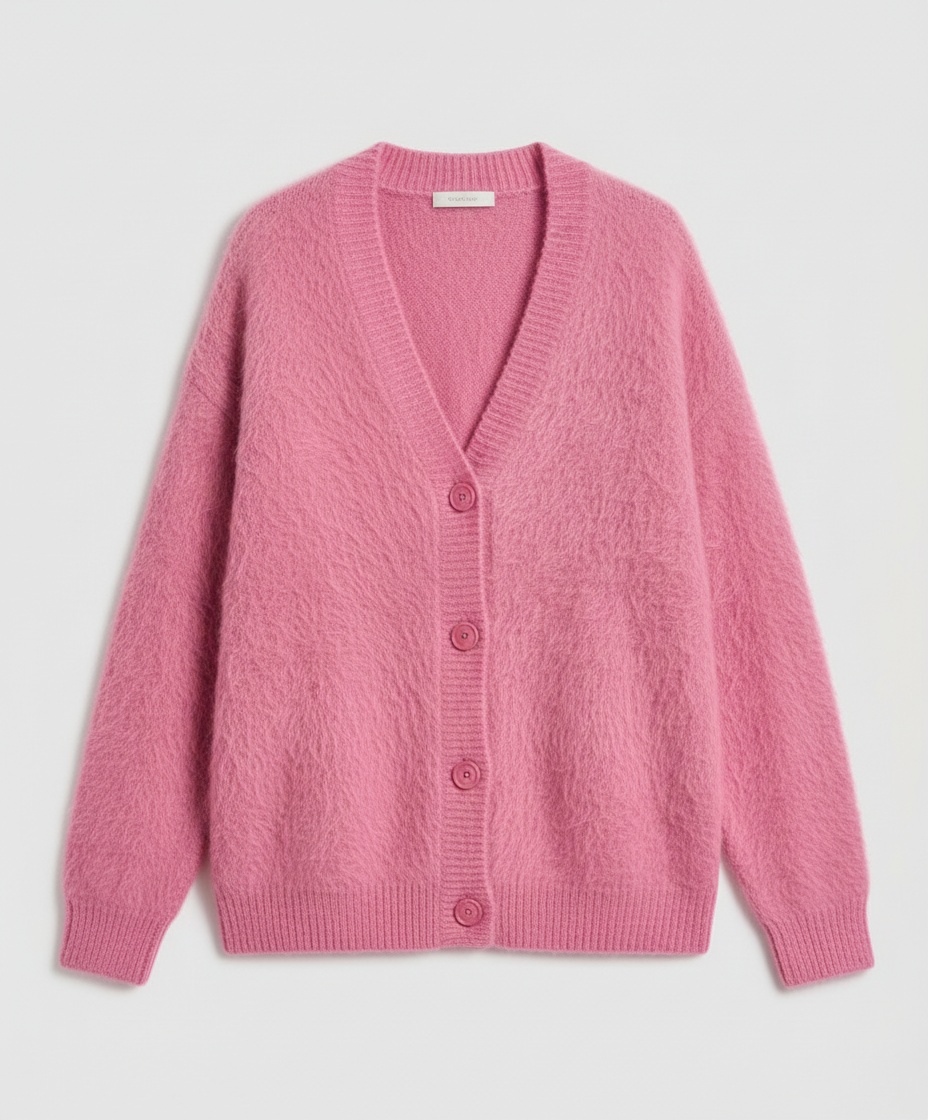 Kuschelige Mohair Strickjacke Damen | R&B