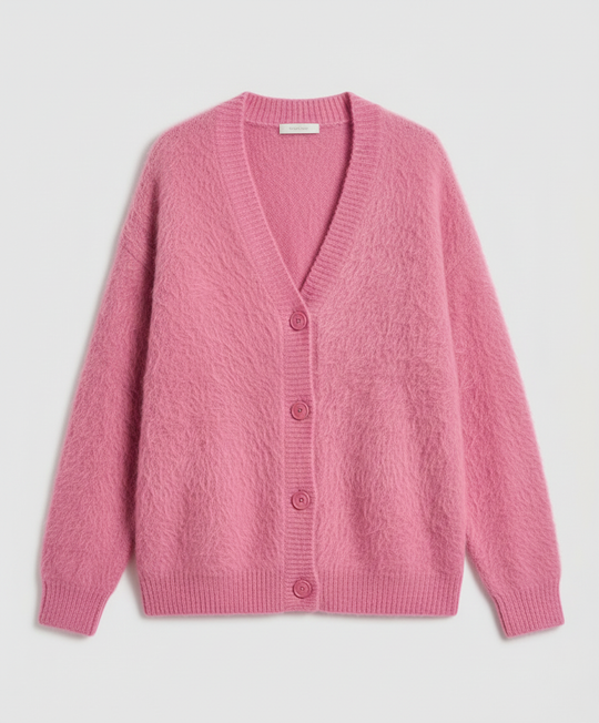 Kuschelige Mohair Strickjacke Damen | R&B