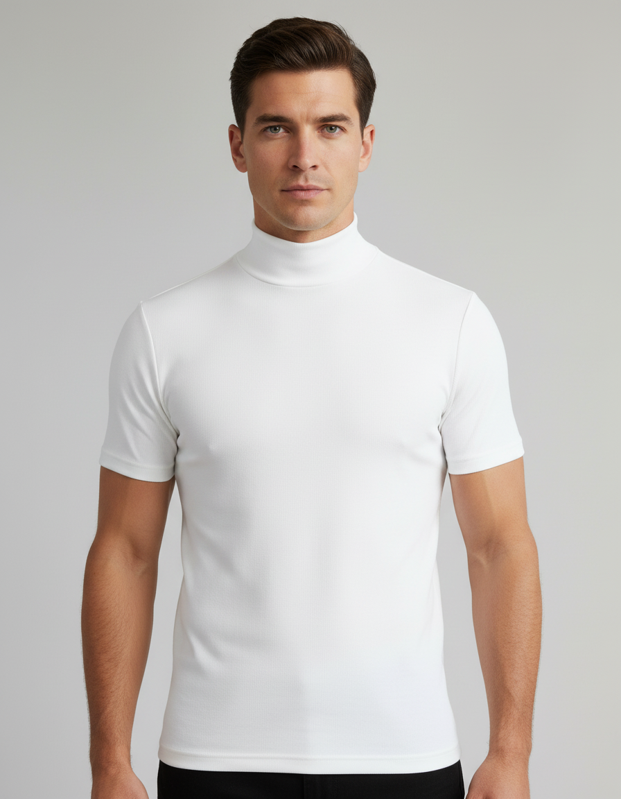 Rollkragen Slim Fit Herrenhemd | R&B