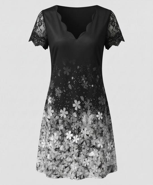 Elegantes Detail Kleid Damen | R&B