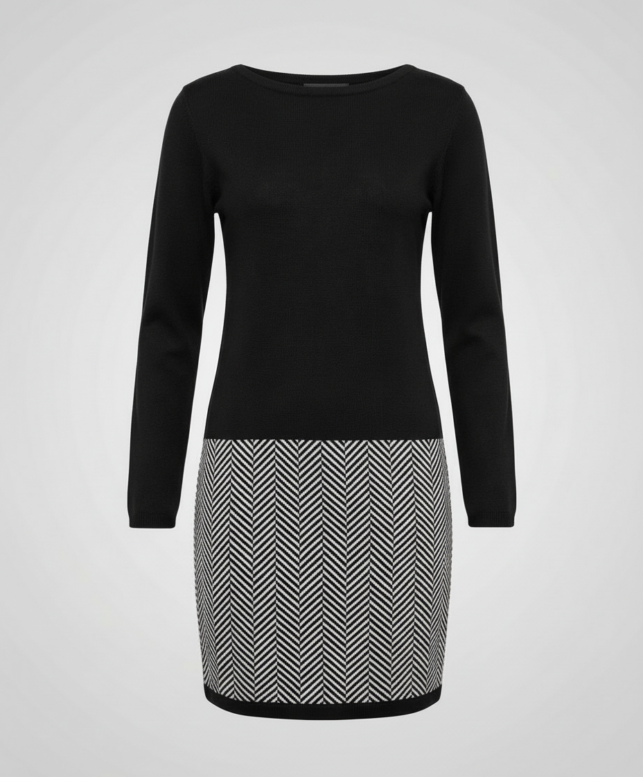 Schickes Hahnentritt Kleid Damen | R&B