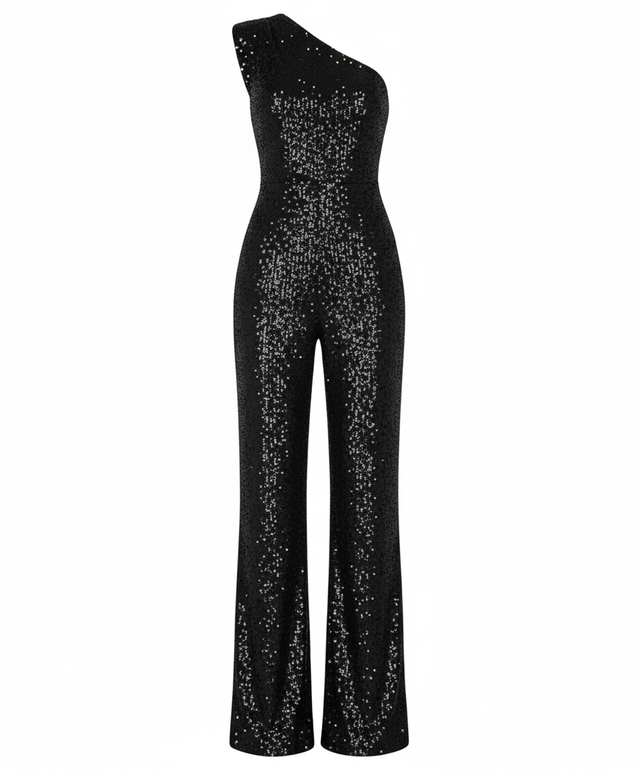 Moderner Pailletten Jumpsuit Damen | R&B