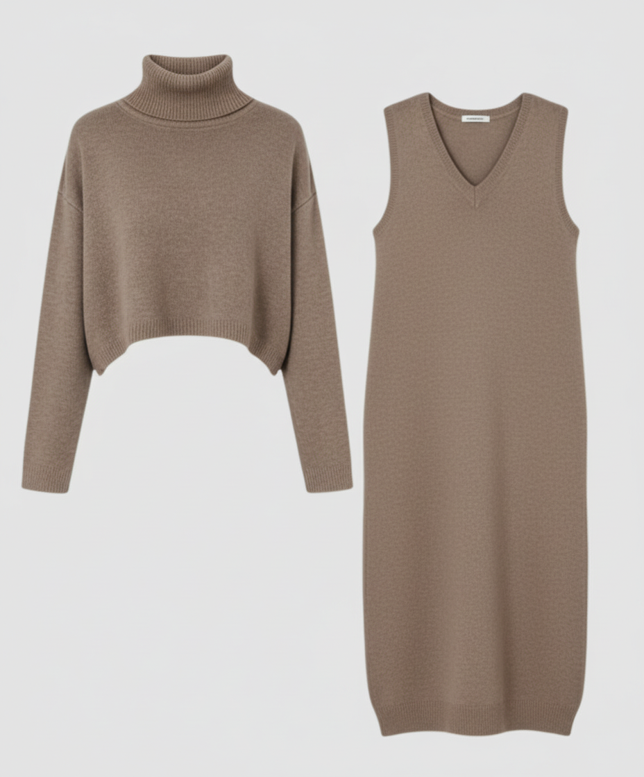 Elegantes Jersey Midikleid Damen | R&B