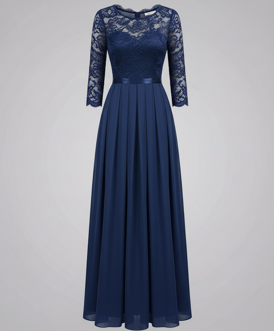 Elegantes Spitzen Brautjungfernkleid | R&B
