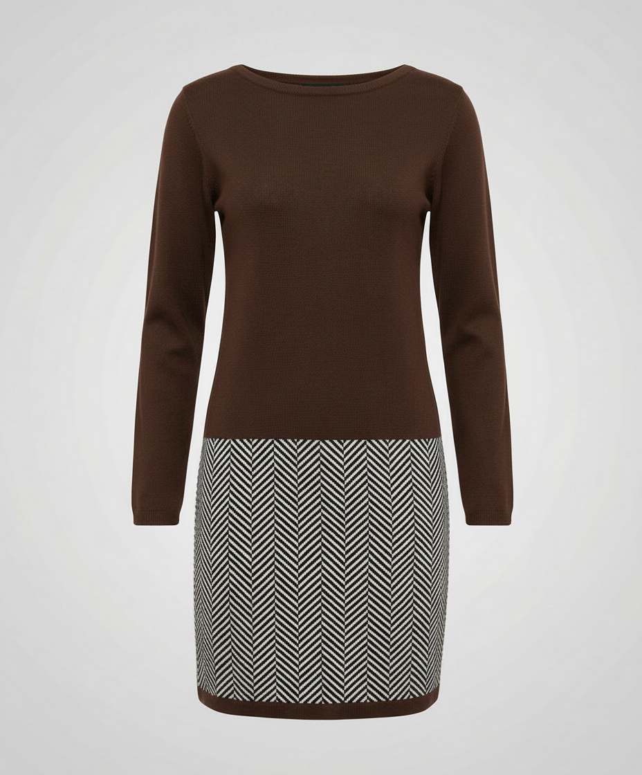 Schickes Hahnentritt Kleid Damen | R&B