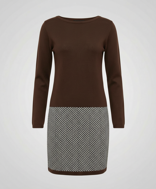 Schickes Hahnentritt Kleid Damen | R&B