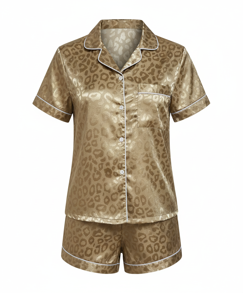 Satin Komfort Pyjama Set Damen | R&B