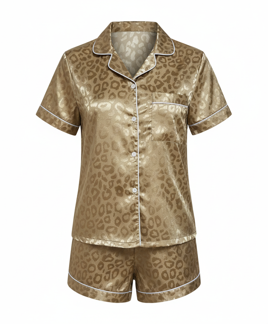 Satin Komfort Pyjama Set Damen | R&B