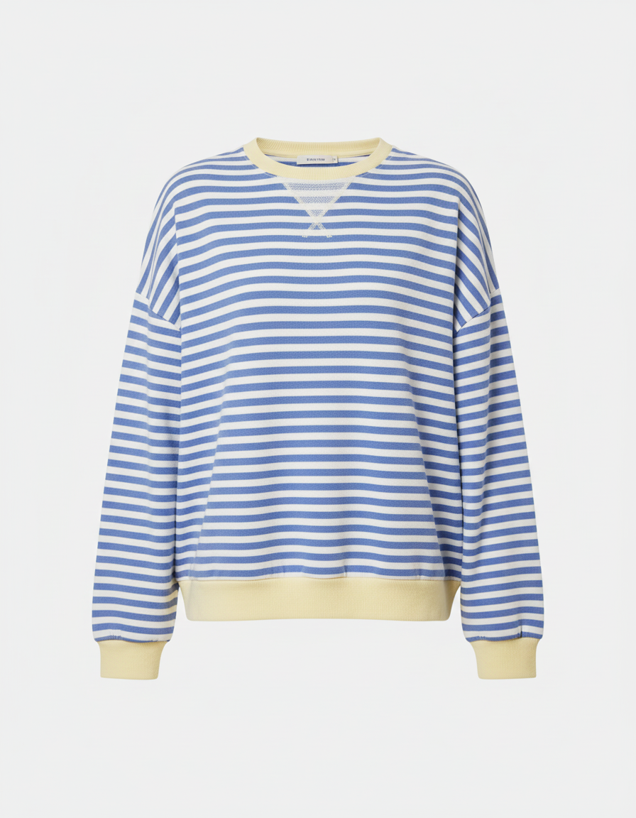 Gestreifter Oversized Pullover Damen | R&B