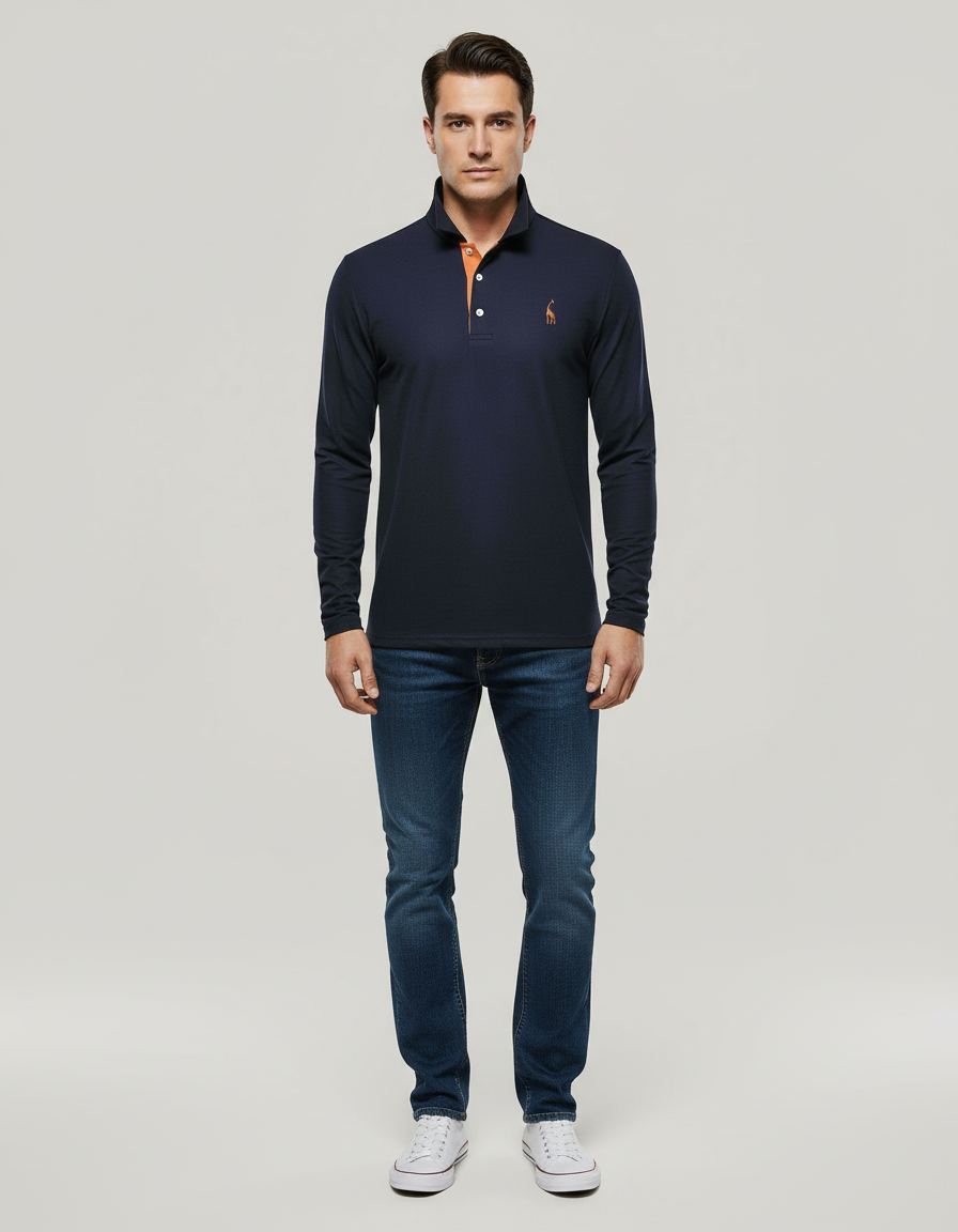 Atmungsaktives Baumwoll Poloshirt Herren | R&B