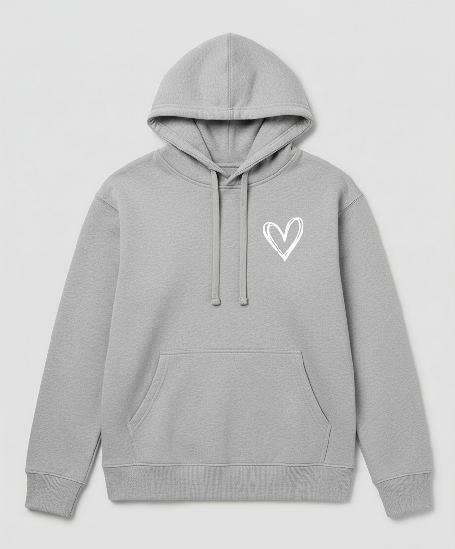 Kapuzenpullover Herzdruck Damen | R&B