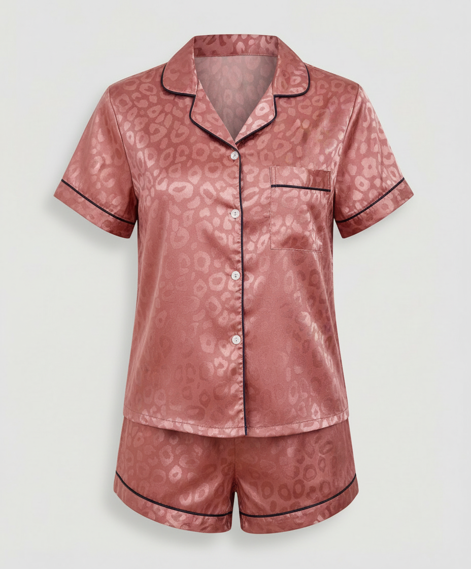Satin Komfort Pyjama Set Damen | R&B