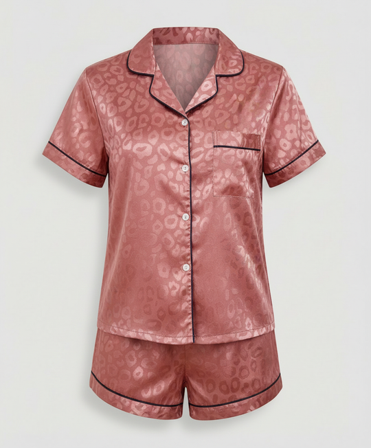 Satin Komfort Pyjama Set Damen | R&B