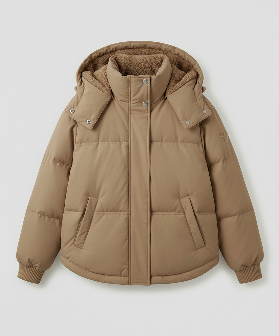 Warme Damen Winterjacke Gepolstert | R&B