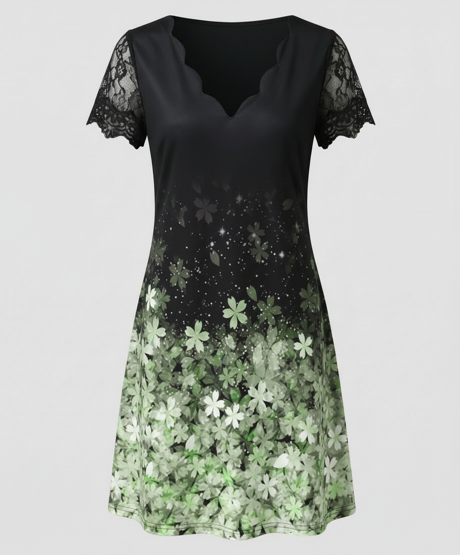 Elegantes Detail Kleid Damen | R&B