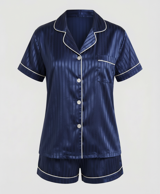 Satin Komfort Pyjama Set Damen | R&B