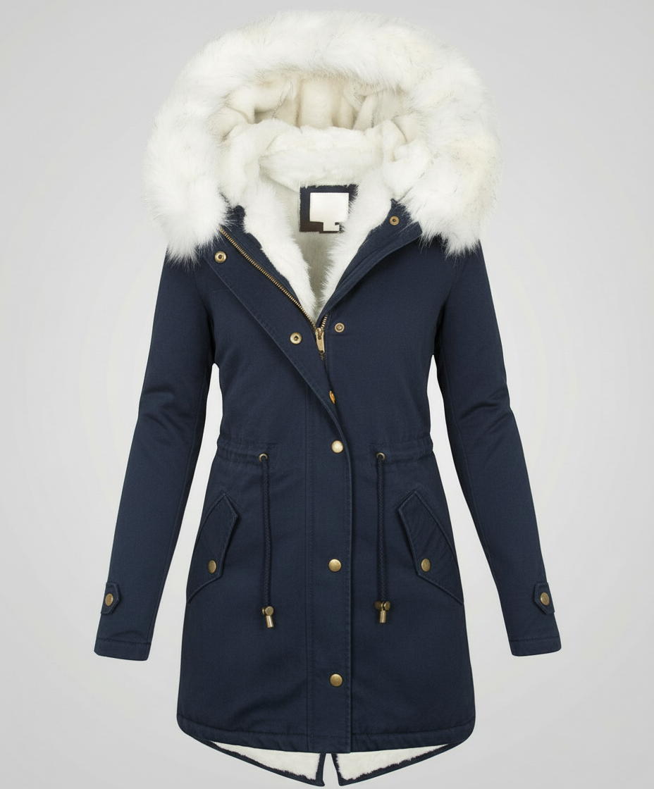 Warme Damen Winterjacke Mittellang | R&B