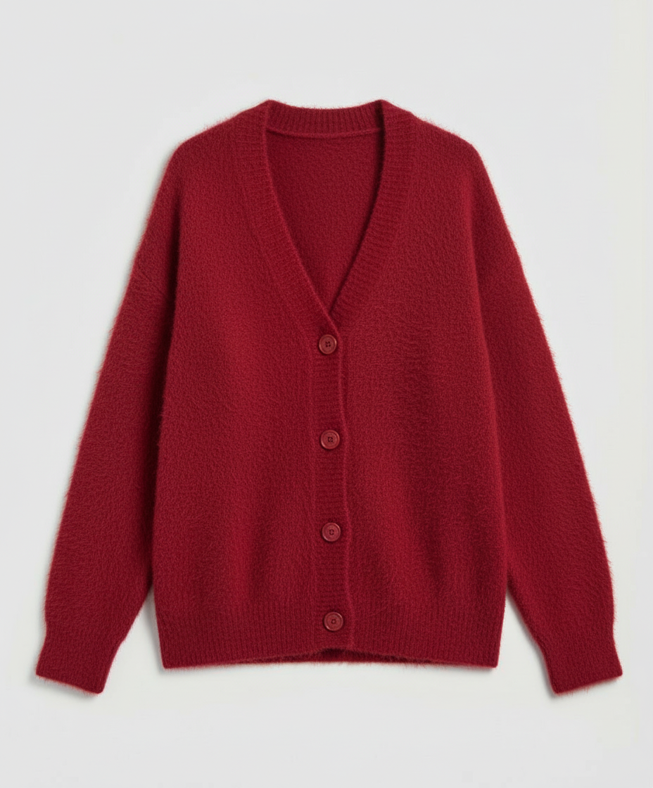 Kuschelige Mohair Strickjacke Damen | R&B
