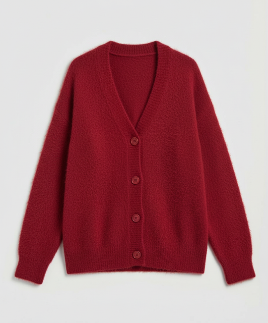 Kuschelige Mohair Strickjacke Damen | R&B
